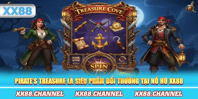 Pirate’s Treasure là siêu phẩm đổi thưởng tại Nổ Hũ XX88